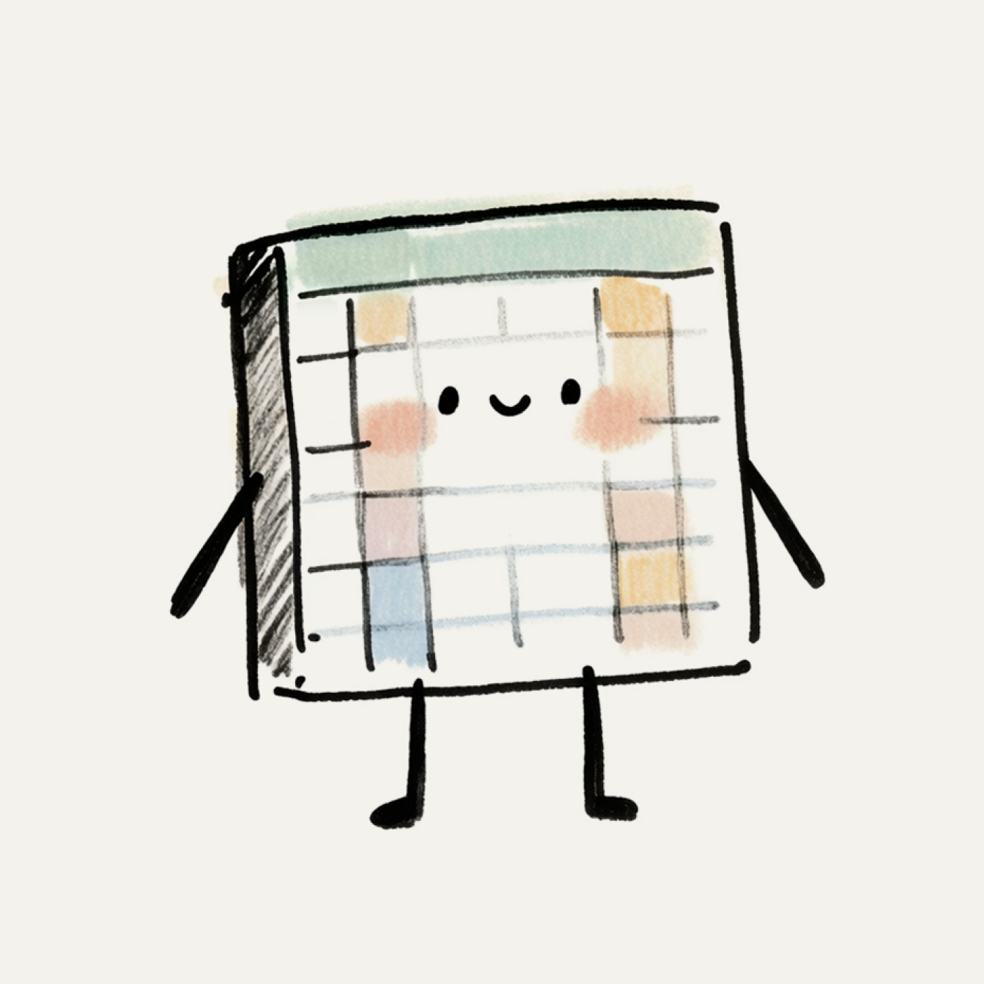 Mr. Cells, The 320’s hand-drawn data character